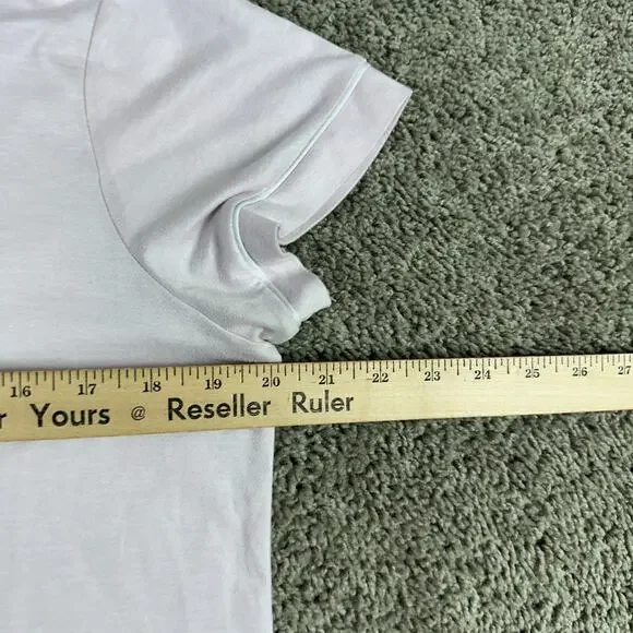 Life Is Good Top Womens S Pink Sleep Shirt Flower Pots Button Front Pajamas READ - Picture 10 of 11